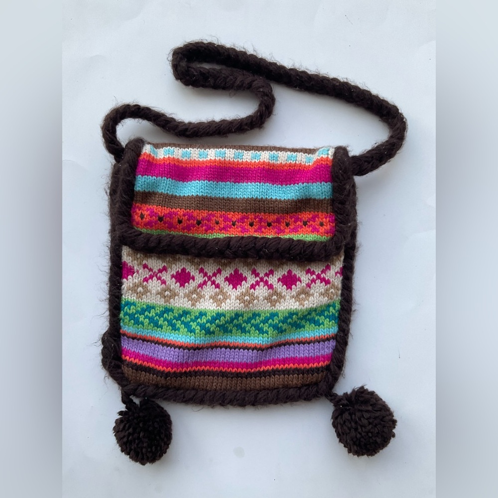 GAP Colorful Knit Crossbody Bag